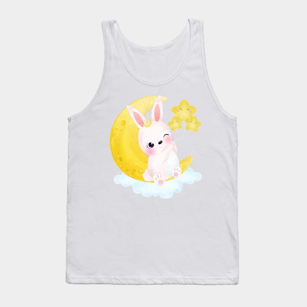 Rabbit Tank Top by O2Graphic